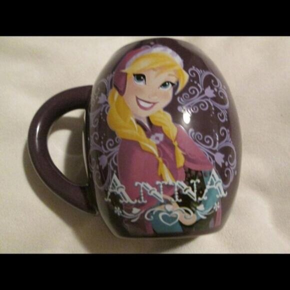 Disney Frozen Movie Lg Purple Mug Elsa Anna 18oz 532ml Coffee Cup Hot Chocolate‌ - Picture 4 of 6